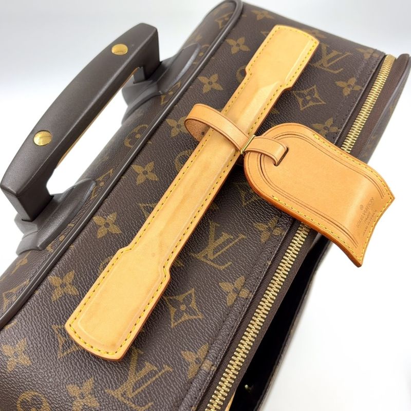 Louis Vuitton Pegase 45 Monogram Leather X PVC Brown Bag Gold M23293