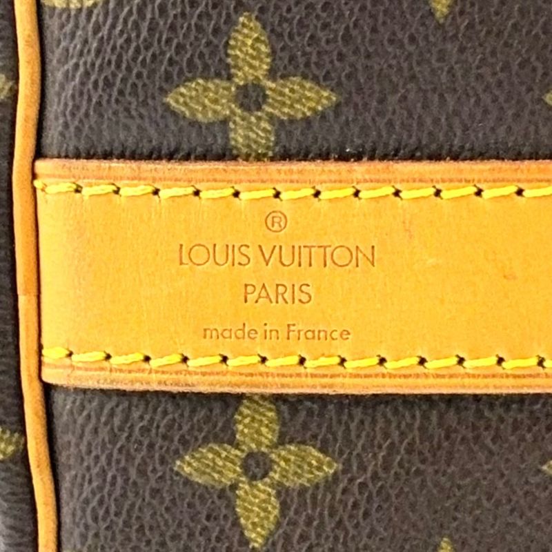Louis Vuitton Keepall Bandoliere 60 Monogram Leather × PVC Brown Boston Bag