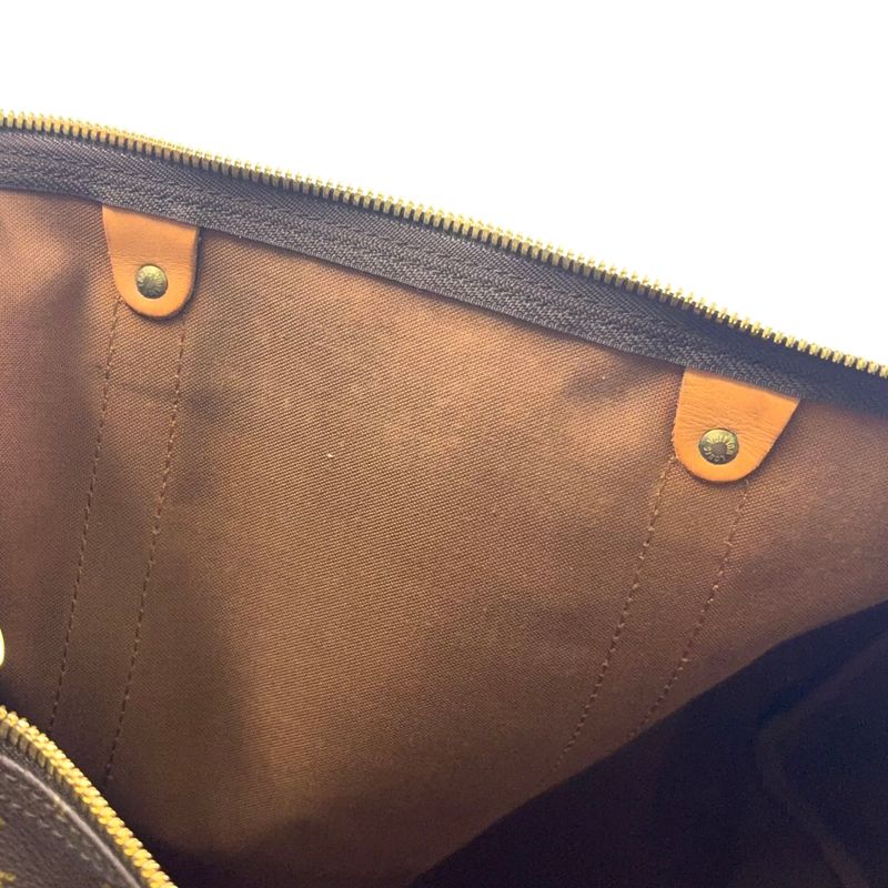 Louis Vuitton Keepall Bandoliere 60 Monogram Leather × PVC Brown Boston Bag