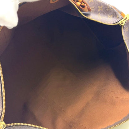Louis Vuitton Keepall 55 Monogram Leather X PVC Brown Boston Bag Gold M41424
