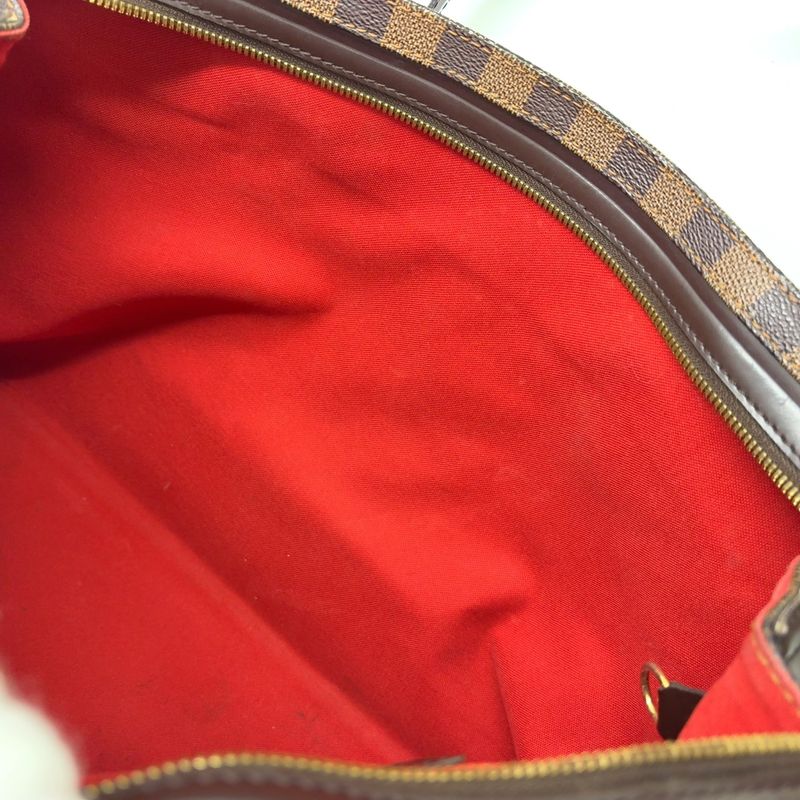 Louis Vuitton Chelsea Damier Ebene Damier Ebene Leather × PVC Brown Tote Bag