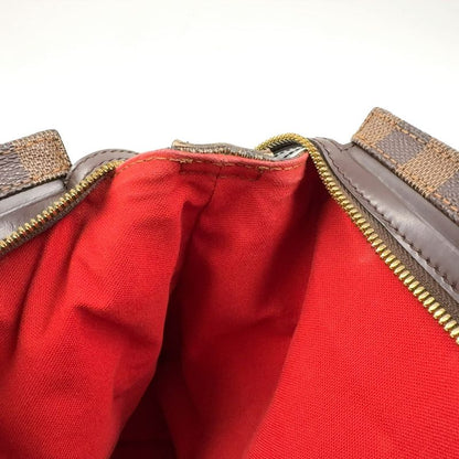 Louis Vuitton Chelsea Damier Ebene Damier Ebene Leather × PVC Brown Tote Bag