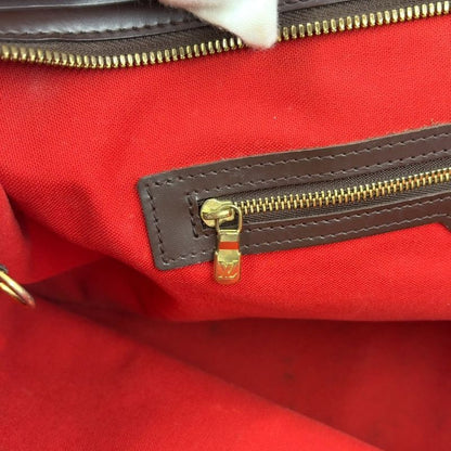 Louis Vuitton Chelsea Damier Ebene Damier Ebene Leather × PVC Brown Tote Bag