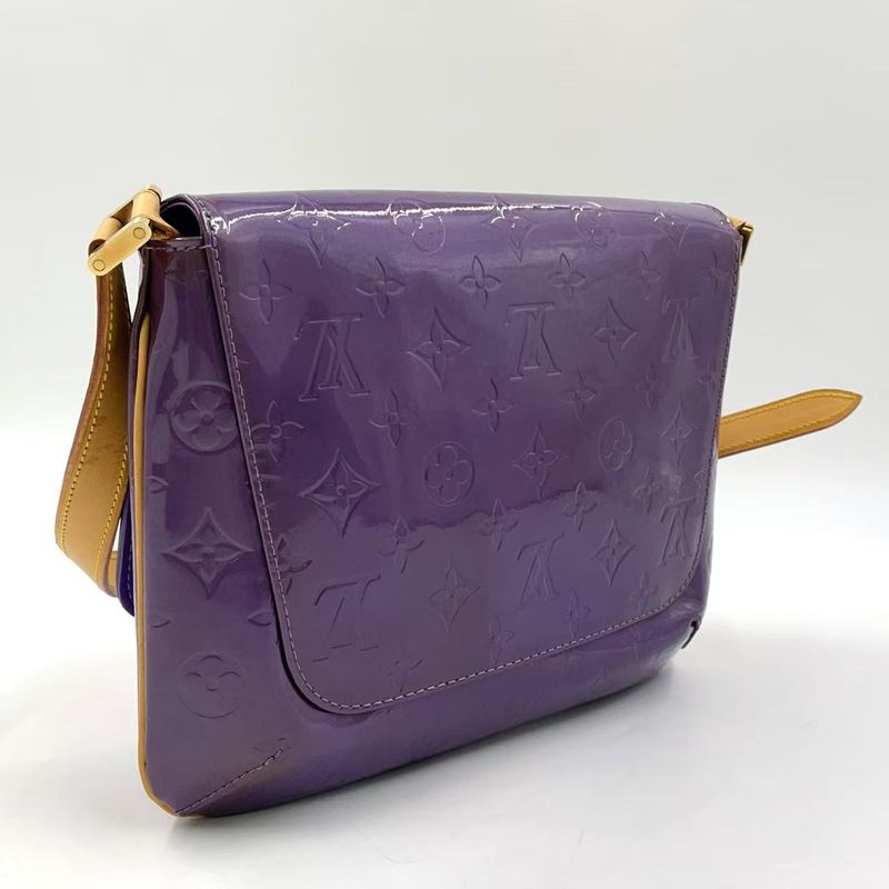Louis Vuitton Thompson Street Monogram Vernis Monogram Vernis Viole Leather