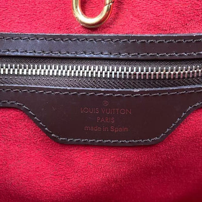 Louis Vuitton Hampstead MM Damier Ebene Damier Ebene Leather × PVC Brown Tote