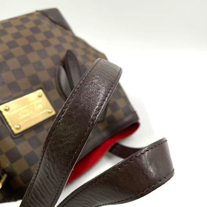 Louis Vuitton Hampstead MM Damier Ebene Damier Ebene Leather × PVC Brown Tote