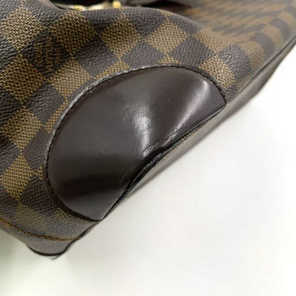 Louis Vuitton Hampstead MM Damier Ebene Damier Ebene Leather × PVC Brown Tote