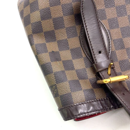 Louis Vuitton Hampstead MM Damier Ebene Damier Ebene Leather × PVC Brown Tote