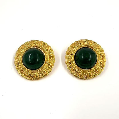 Chanel Gripoa GP Green Earrings And Earrings Gold