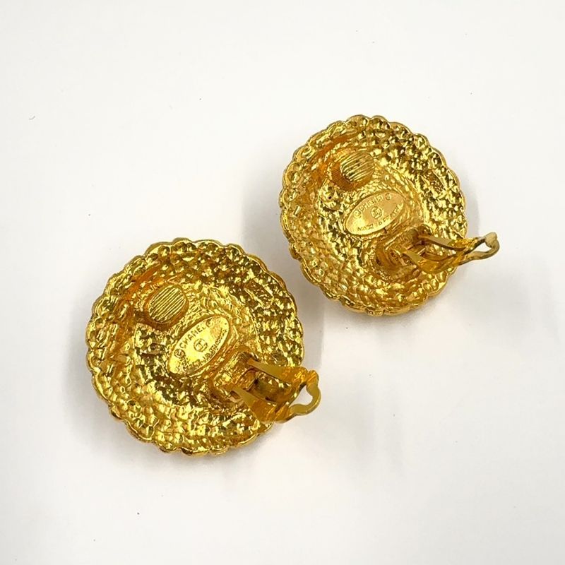 Chanel Gripoa GP Green Earrings And Earrings Gold