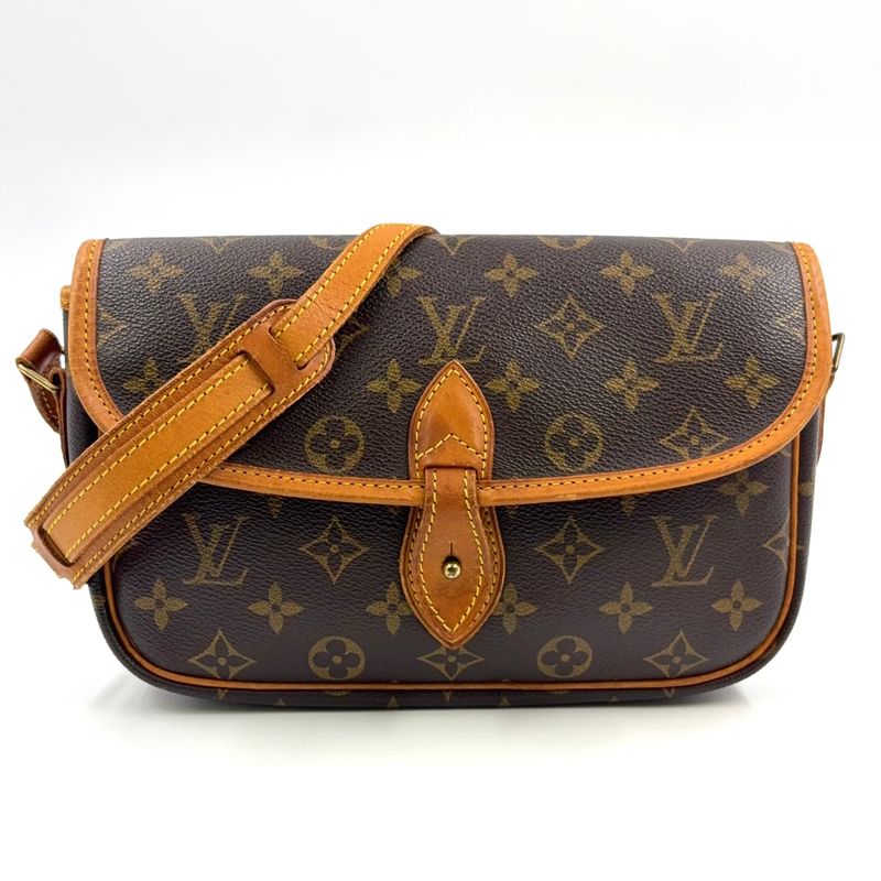 Louis Vuitton Givesières PM Monogram Leather × PVC Brown Shoulder Bag M42248