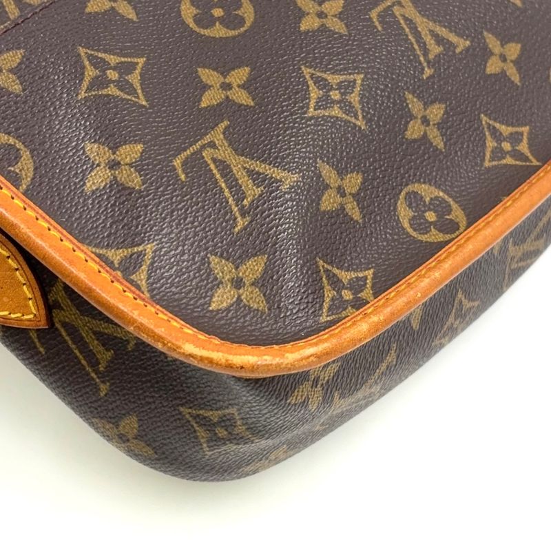 Louis Vuitton Givesières PM Monogram Leather × PVC Brown Shoulder Bag M42248