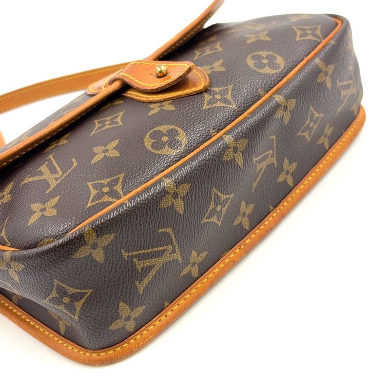Louis Vuitton Givesières PM Monogram Leather × PVC Brown Shoulder Bag M42248