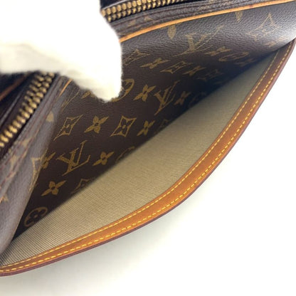 Louis Vuitton Reporter PM Monogram Leather × PVC Brown Shoulder Bag Gold M45254