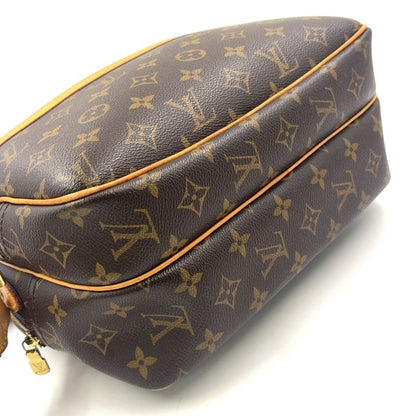 Louis Vuitton Reporter PM Monogram Leather × PVC Brown Shoulder Bag Gold M45254