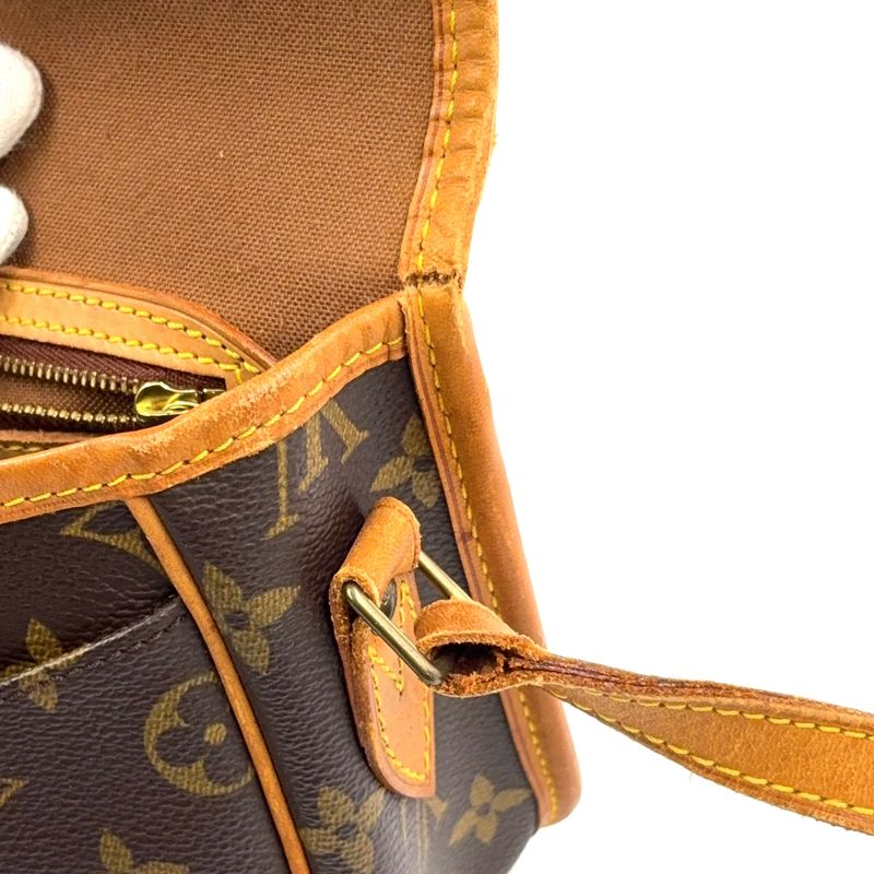 Louis Vuitton Givesières PM Monogram Leather × PVC Brown Shoulder Bag M42248