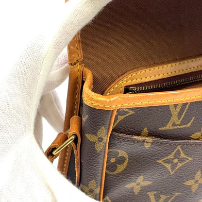 Louis Vuitton Givesières PM Monogram Leather × PVC Brown Shoulder Bag M42248