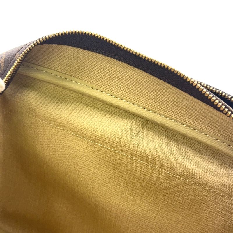 Louis Vuitton Reporter PM Monogram Leather × PVC Brown Shoulder Bag Gold M45254