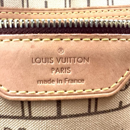 Louis Vuitton Neverfull PM Monogram Leather × PVC Brown Tote Bag Gold M40155