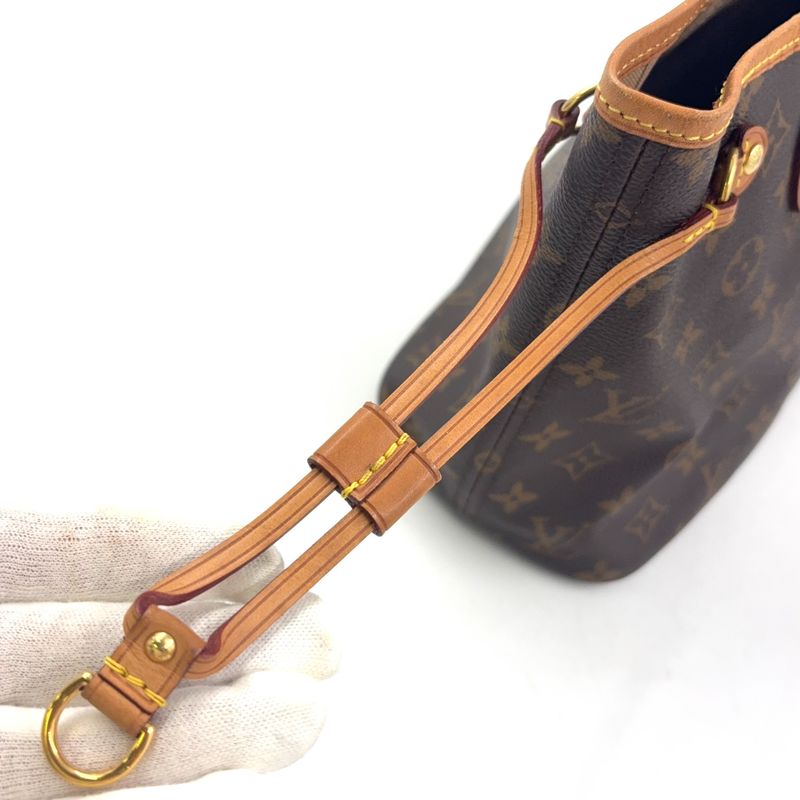 Louis Vuitton Neverfull PM Monogram Leather × PVC Brown Tote Bag Gold M40155