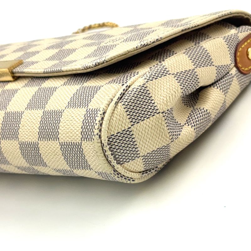 Louis Vuitton Favorite PM Damier Azure Damier Azure Shoulder Leather X PVC