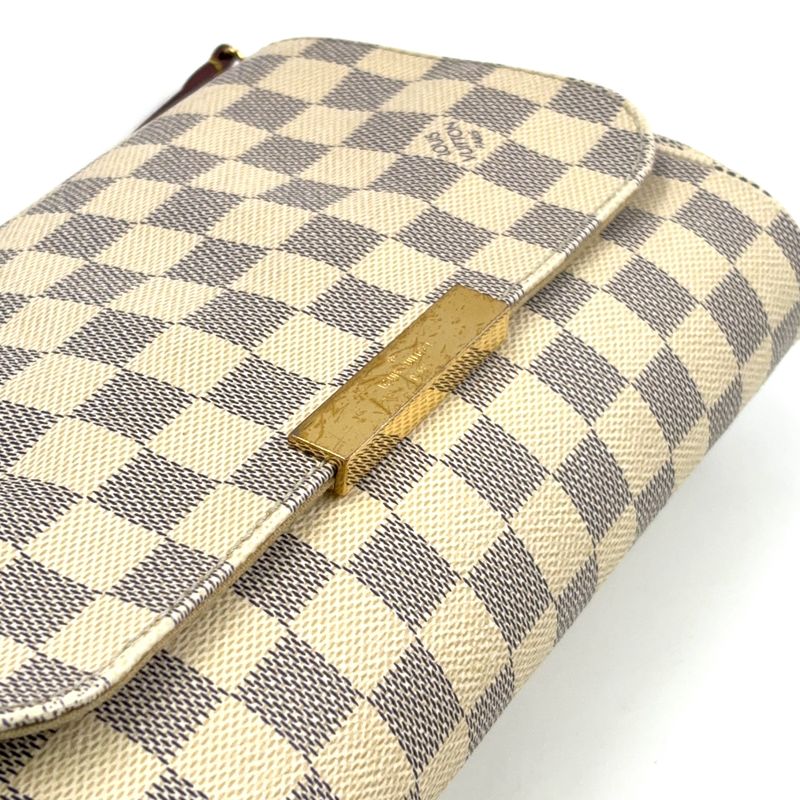 Louis Vuitton Favorite PM Damier Azure Damier Azure Shoulder Leather X PVC