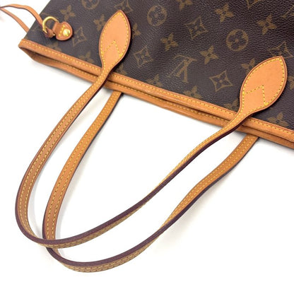 Louis Vuitton Neverfull PM Monogram Leather × PVC Brown Tote Bag Gold M40155