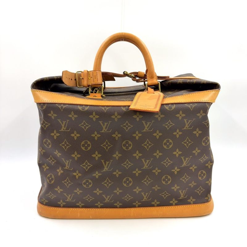 Louis Vuitton Cruiser Bag 40 Monogram Leather × PVC Brown Boston Bag Gold M41139