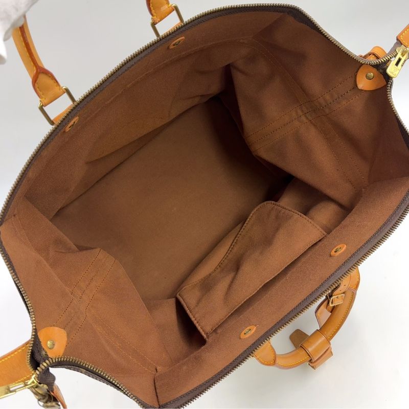 Louis Vuitton Cruiser Bag 40 Monogram Leather × PVC Brown Boston Bag Gold M41139