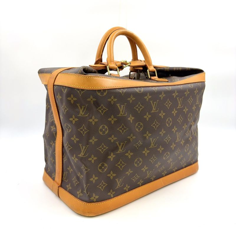 Louis Vuitton Cruiser Bag 40 Monogram Leather × PVC Brown Boston Bag Gold M41139
