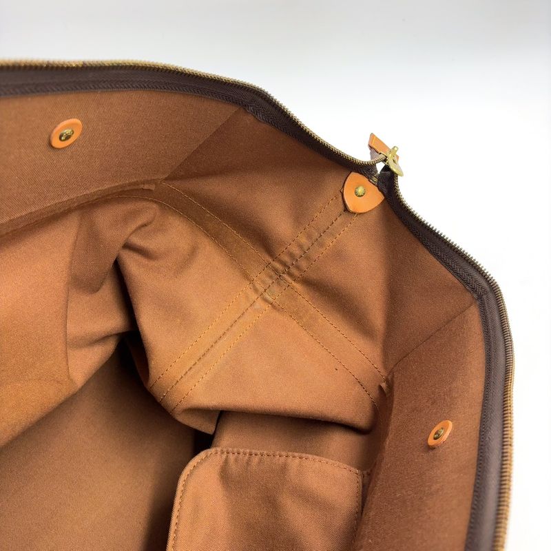 Louis Vuitton Cruiser Bag 40 Monogram Leather × PVC Brown Boston Bag Gold M41139