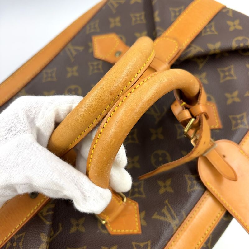 Louis Vuitton Cruiser Bag 40 Monogram Leather × PVC Brown Boston Bag Gold M41139