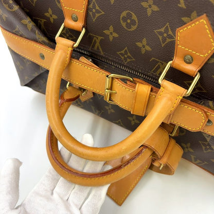 Louis Vuitton Cruiser Bag 40 Monogram Leather × PVC Brown Boston Bag Gold M41139