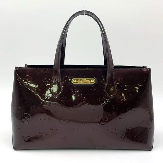 Louis Vuitton Wilshire PM Monogram Vernis Monogram Vernis Amarante Enamel Dark
