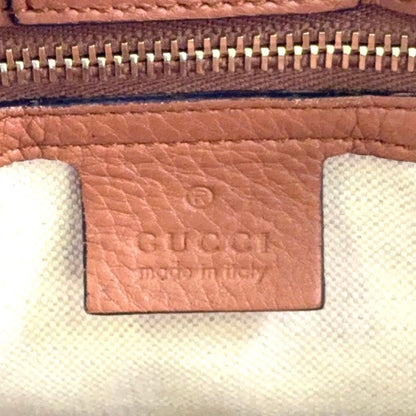 Gucci Bamboo Shopper Small Leather Dusty Pink Handbag Gold 336032