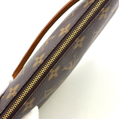 Louis Vuitton Pochette Accessoire Monogram Leather X PVC Brown Handbag Gold