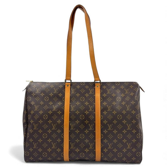 Louis Vuitton Flannery 50 Monogram Leather × PVC Brown Shoulder Bag Gold M51116