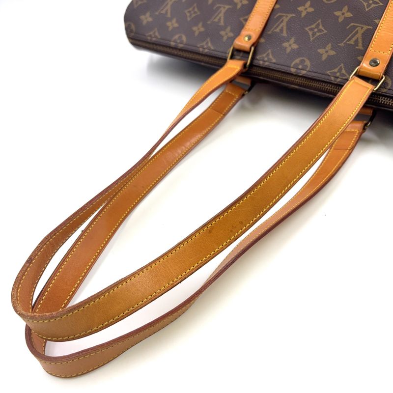 Louis Vuitton Flannery 50 Monogram Leather × PVC Brown Shoulder Bag Gold M51116