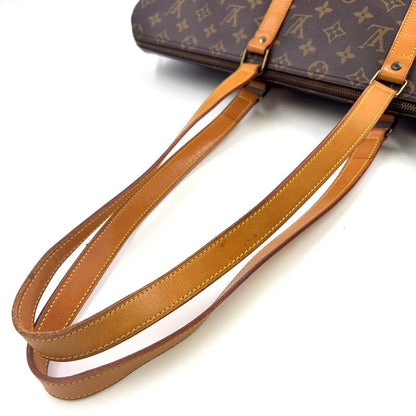 Louis Vuitton Flannery 50 Monogram Leather × PVC Brown Shoulder Bag Gold M51116