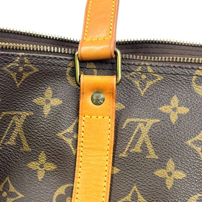 Louis Vuitton Flannery 50 Monogram Leather × PVC Brown Shoulder Bag Gold M51116