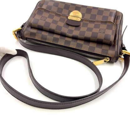 Louis Vuitton Ravello GM Damier Ebene Damier Ebene Leather × PVC Brown Shoulder