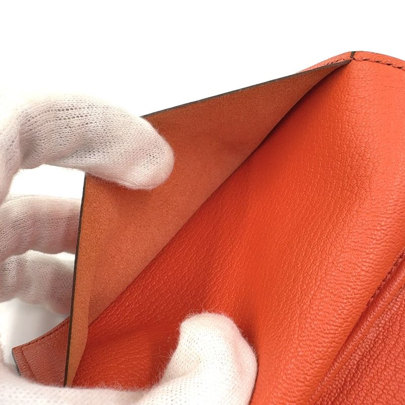 Hermes Agenda T Engraved Leather Orange And Pink Notebook Cabas - Silver