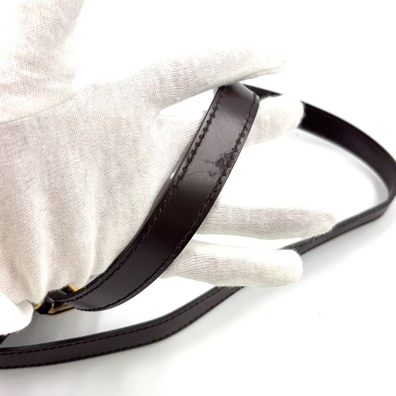 Louis Vuitton Ravello GM Damier Ebene Damier Ebene Leather × PVC Brown Shoulder