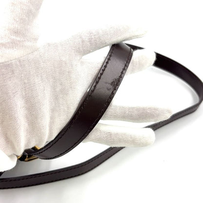 Louis Vuitton Ravello GM Damier Ebene Damier Ebene Leather × PVC Brown Shoulder