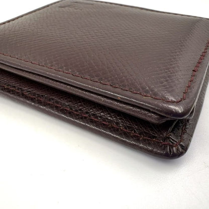 Louis Vuitton Porte Monet Boite Coin Purse Serial Unclear Leather × Box Calf