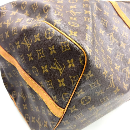 Louis Vuitton Keepall Bandoliere 60 Monogram Leather × PVC Brown Boston Bag