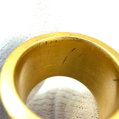 Chanel Coco Mark Heart 02 P Metal Gold And Black Ring A18714