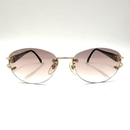 Saint Laurent Paris Rimless Tortoiseshell YSL Logo 31-0047 Plastic Dark Navy