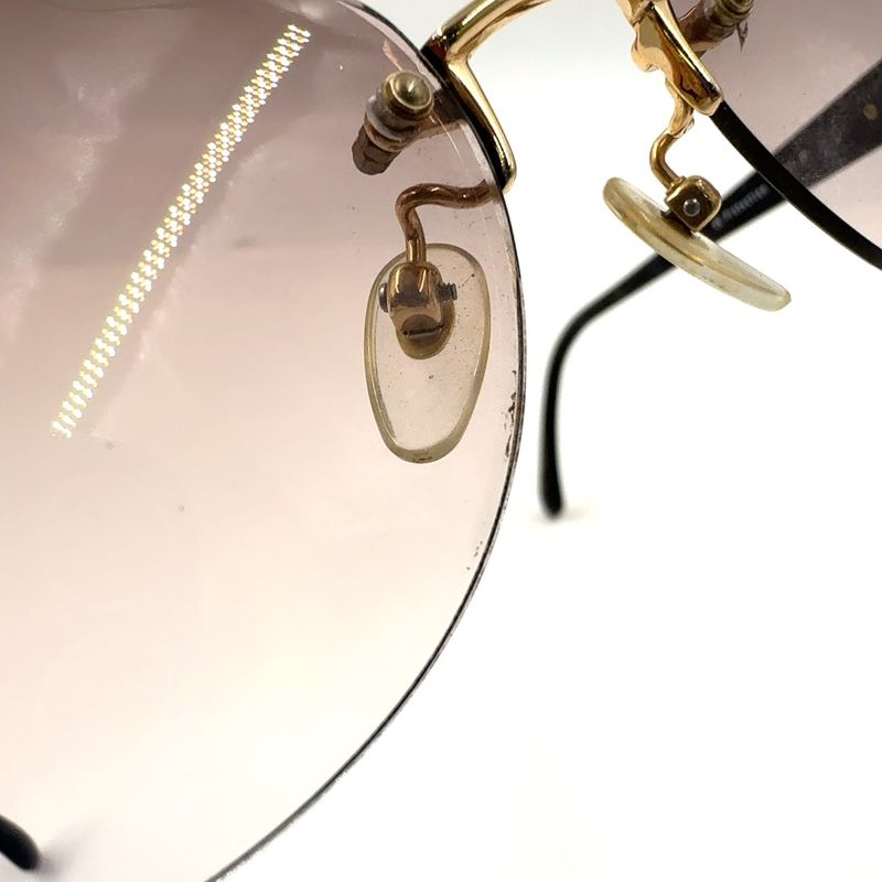 Saint Laurent Paris Rimless Tortoiseshell YSL Logo 31-0047 Plastic Dark Navy