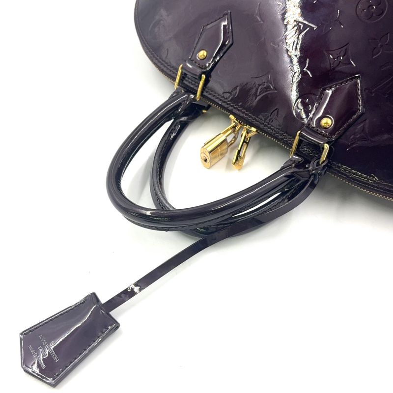 Louis Vuitton Alma GM Monogram Vernis Monogram Vernis Amarante Enamel Dark